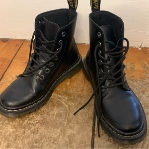 Barely worn Black Laced Doc Martins